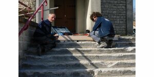 Les escaliers d’accès à l’église Saint-Martin de nouveau sécurisés